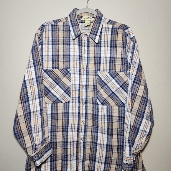 St. John's Bay Other - Vintage St John’s Bay Heavy Flannel Shirt Size L Made in USA Plaid